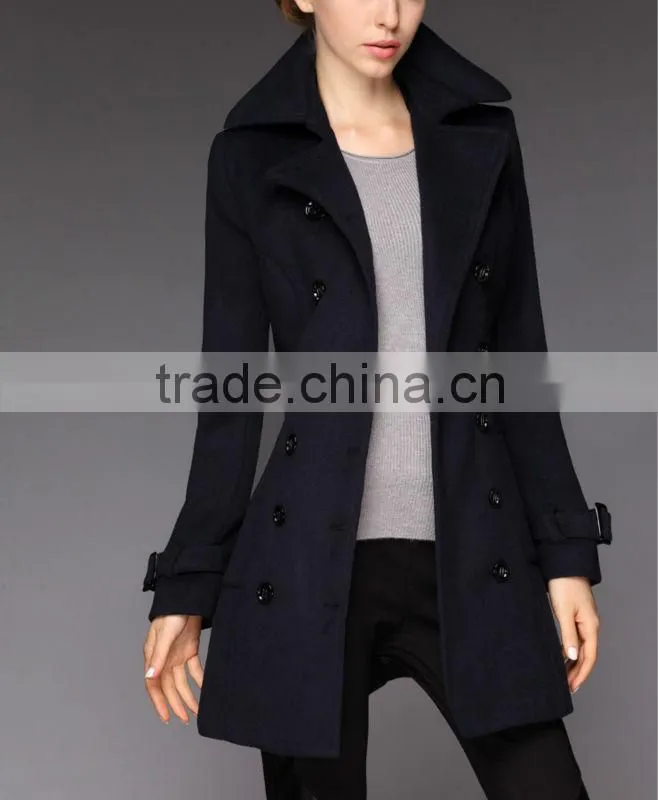 2013 autumn new fashion lady long fall coat