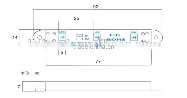SMD 5730 3chips led module with factory outlet for lighting up letters ligh box and led sign parts