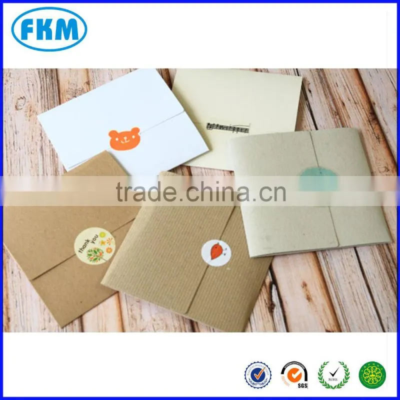 RIBBED Brown Kraft NO Glue CD sleeve envelopes