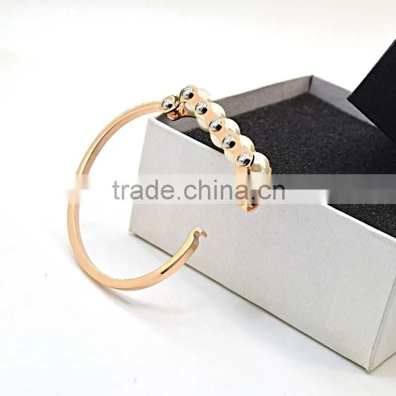 High quality 316l stainless steel bracelet charm bracelet cheap pearl bracelet