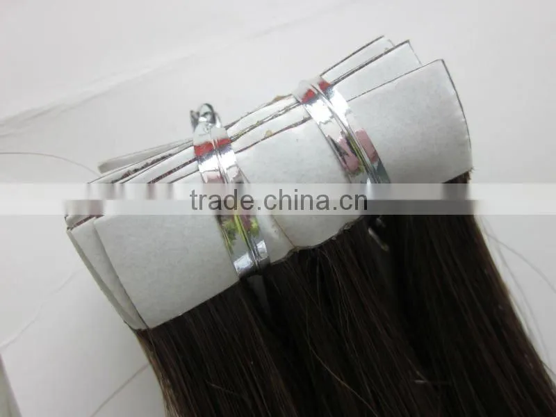 18" remy straight skin hair tape hair extensions tape weft PU weaving remy human hair pu skin weft