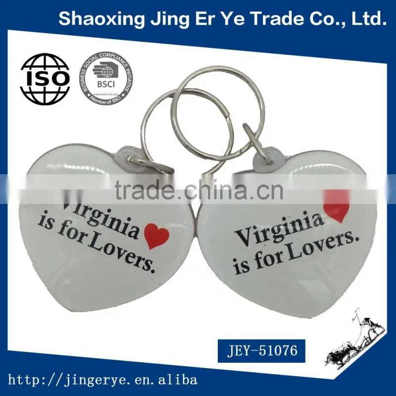 Heart Shaped Customized Acrylic Keychain
