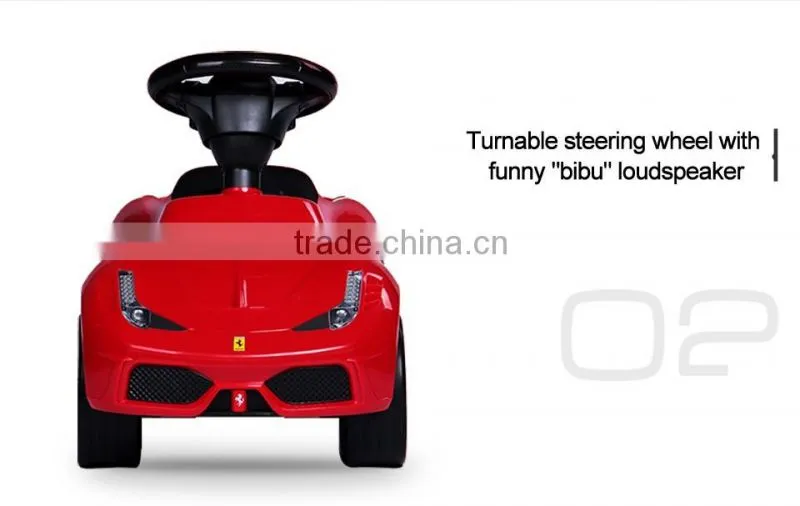 Rastar toy shopping Ferrari licensed ride on car baby walker toy car