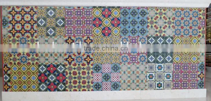 stair decorated border tile