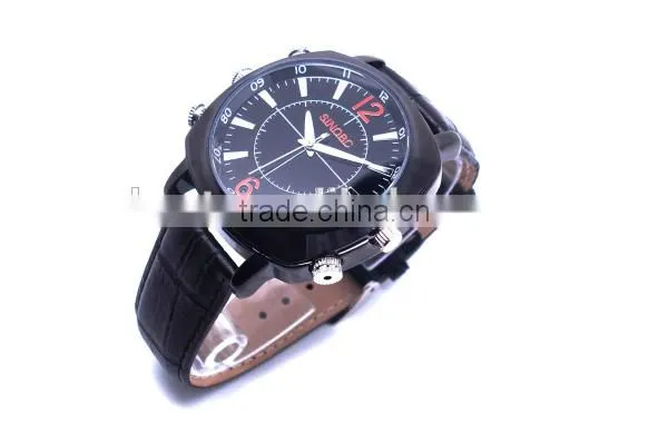 HD waterproof wrist watch spy camera hidden with optional memory