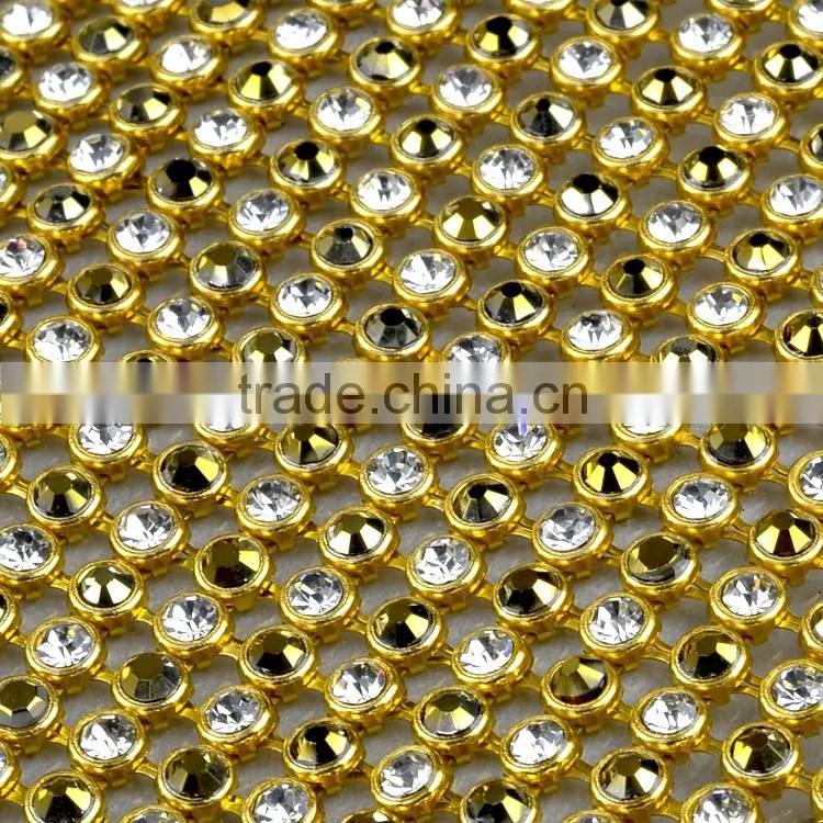 Whlesale Hotfix Diamond Mesh Rolls 120*45cm Transfer Strass Trimming Mesh for DIY Decoration