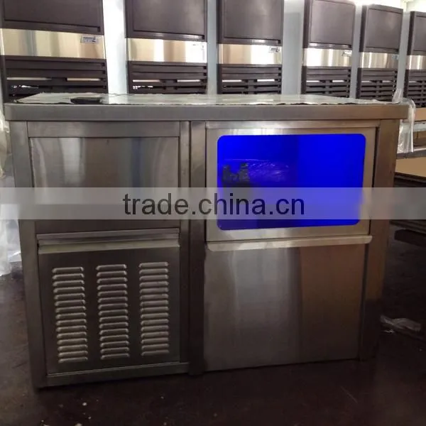 working table ice machine for beverage and bar shop use