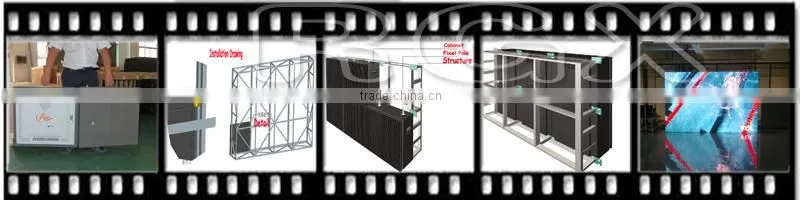 RGX high quality p5 indoor rental led display easy assemble die cast led rental cabinet