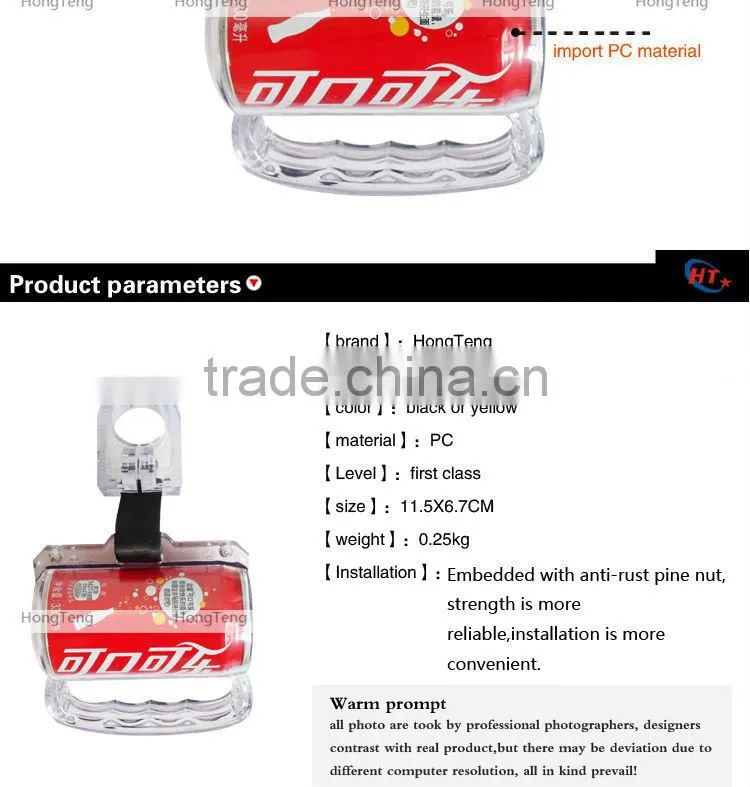 Cola shap bus advertising handle with CE