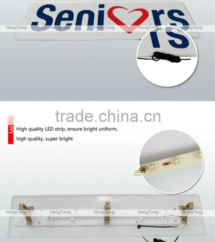 Led taxi top light box taxi top ads box slim taxi box
