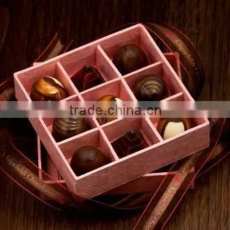 Homemade chocolates gift boxes