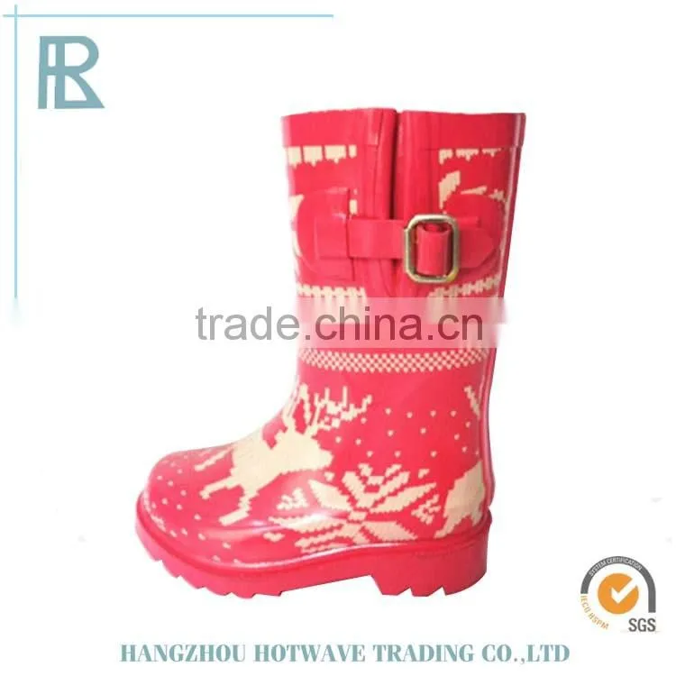 HW-Kid Rain Boots Newest Frog Oem Rubber Boots For Boys