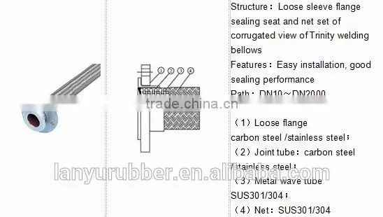Stainless steel flexible pipe