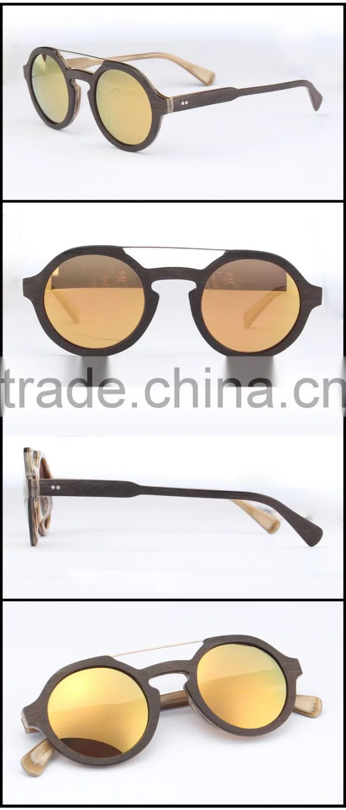 Hot Sell 2015 New Products Wooden Sunglasses Acetate Sunglasses