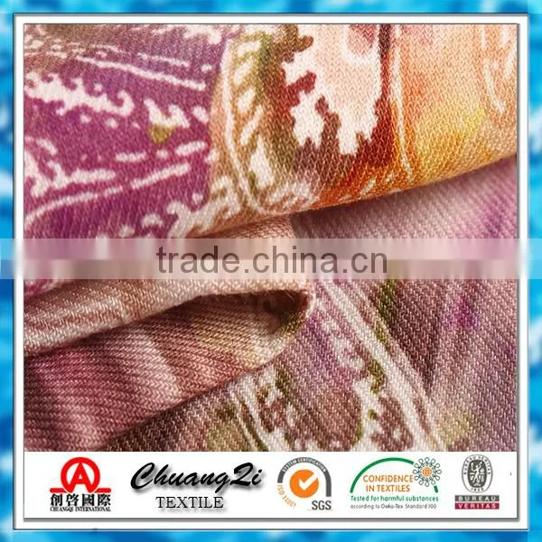 Fully goods in stock rayon challis fabric for 2015