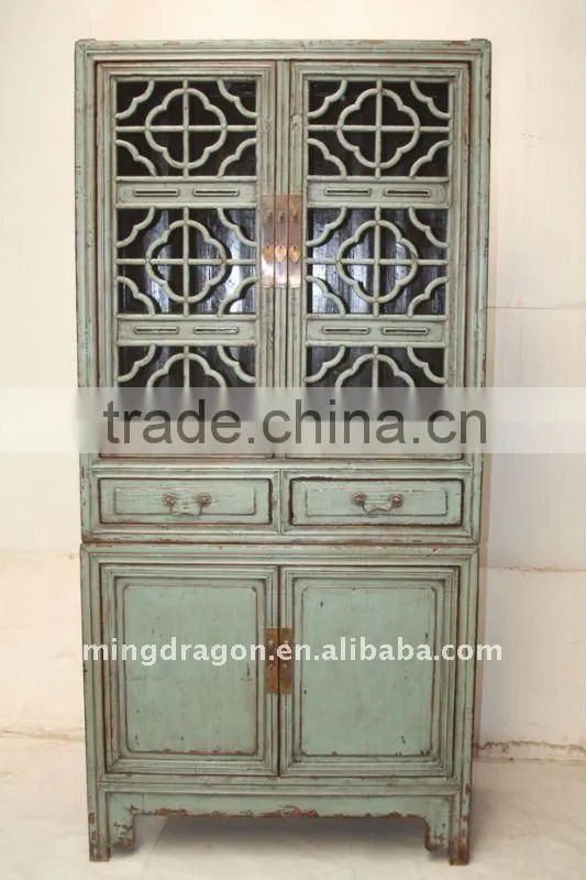 Antique Chinese Beautiful Wood Kitchen Cabinet