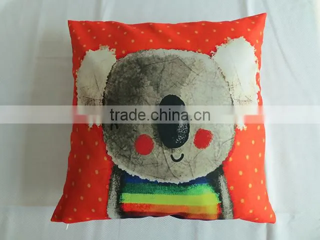 100% Polyester Cartoon Printed Car Cushion Cover