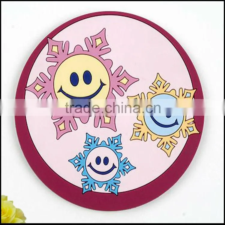 3d soft pvc custom made cup coaster