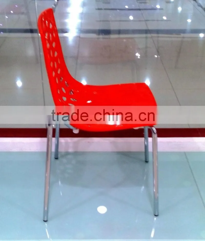 High quality wholesale modern popular design PP plastic BUBBLE CHAIR with chromed metal base