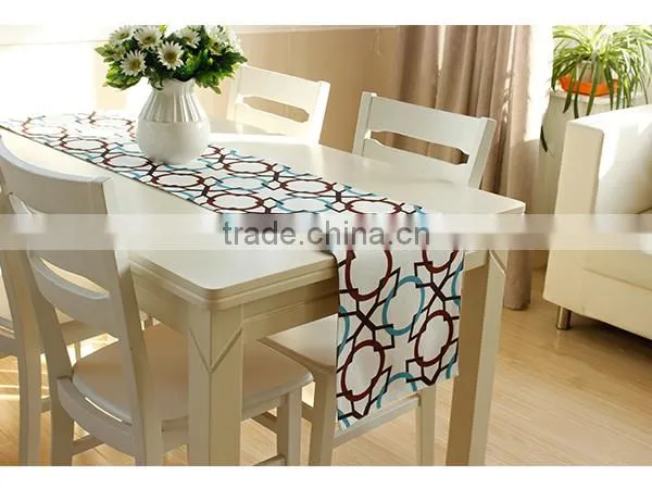 Kids Birthday Party Decoration Satin Fabric Plain Table Runner