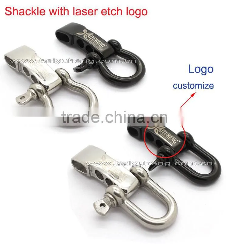 wholesale shackle bracelet paracord survival bracelets