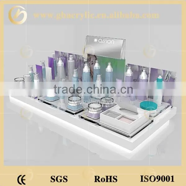 high quality Factory direct sale acrylic cosmetic display rack, acrylic makeup organizer, acrylic display rack