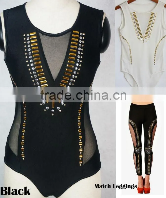 2013 new design hot sexy girls leather bodysuits