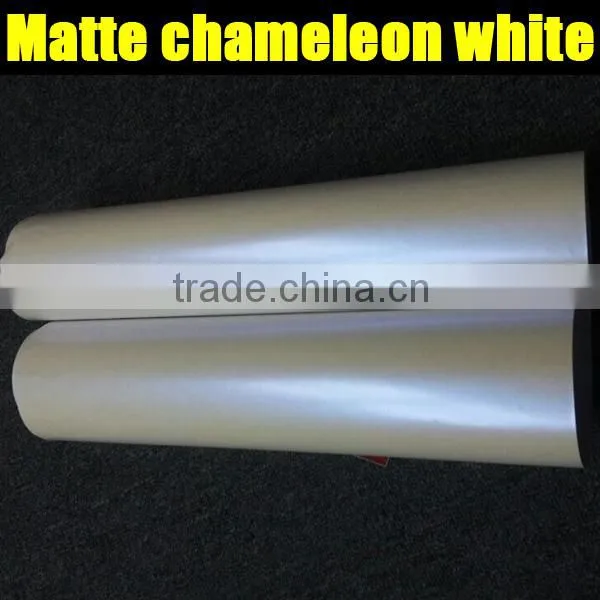 Popular Matte chameleon pearl white to purple with air bubble