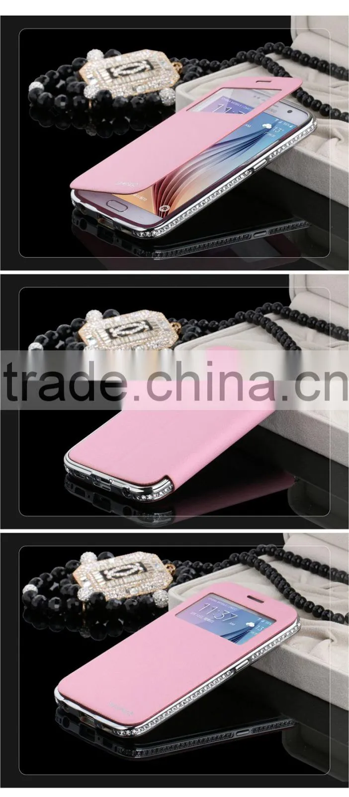 Newest Design Leather Phone Case for Samsung S6