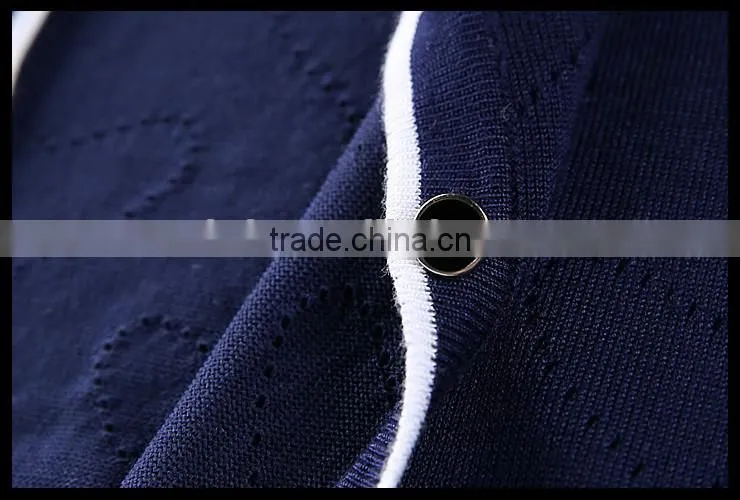 Alibaba China whloesale Lady V-neck preppy style sweater cardigan korean modern fashion