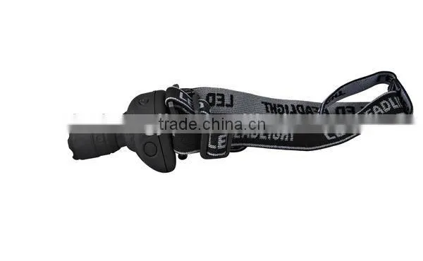 HJ-6002 led head torch light with 1W bulb zoom adjustable