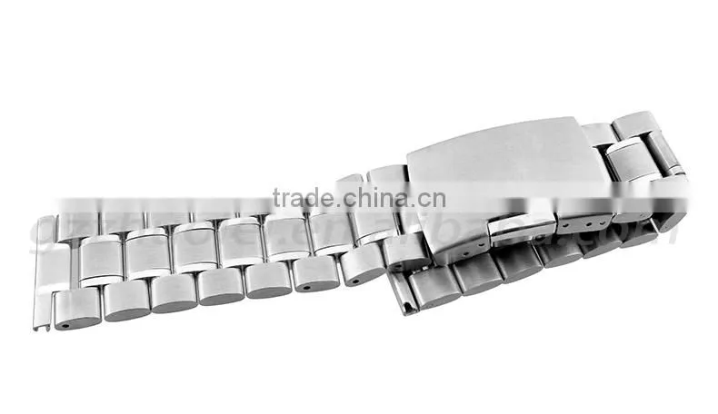 14|16|18|19|20|22|24mm high quality imported stainless steel Watch Band with double click stainless steel buckle