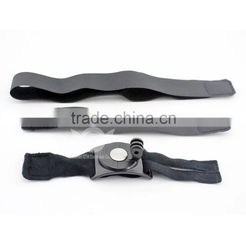 360 Degree Rotation Wrist Strap Band Mount for Go Pro Hero4 session Gopros 4 3+ 3 SJ4000 SJ5000 Xiaomi yi accessories