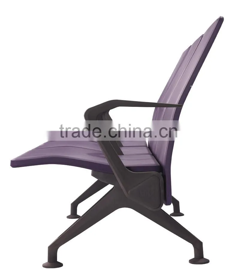 PU waiting chair with nylon arm & leg