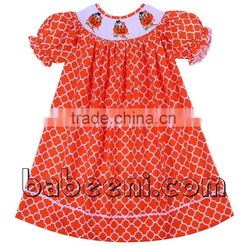 Adorable turkey hand smocked bishop dress