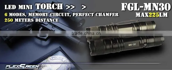 military 18650 battery rechargeable Q5 led mini torch