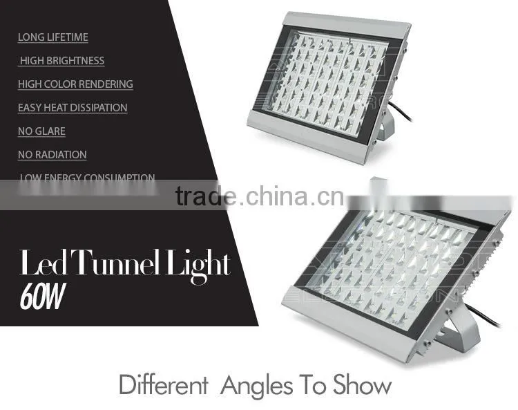 High power bridgelux cob 60w wide angle led flood lighting