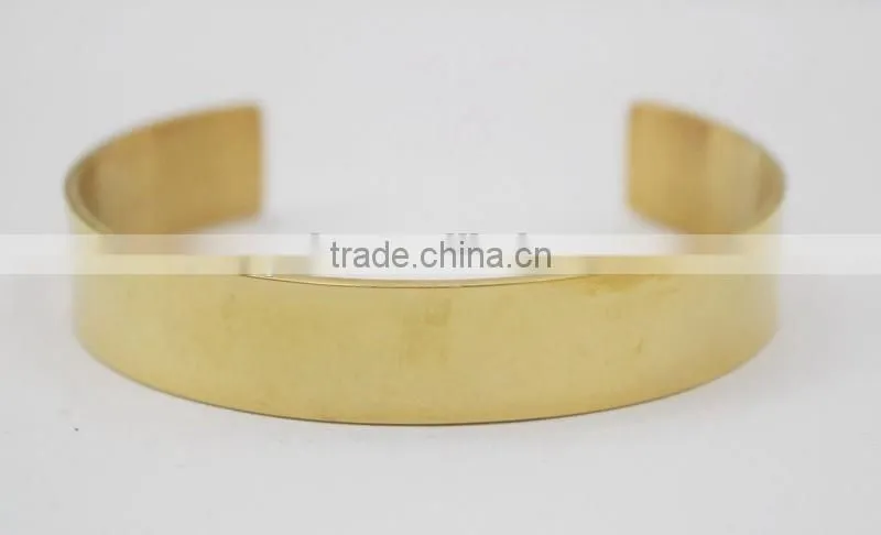 Fashion Female Gold Stainless Steel Bracelet Cuff Bangles