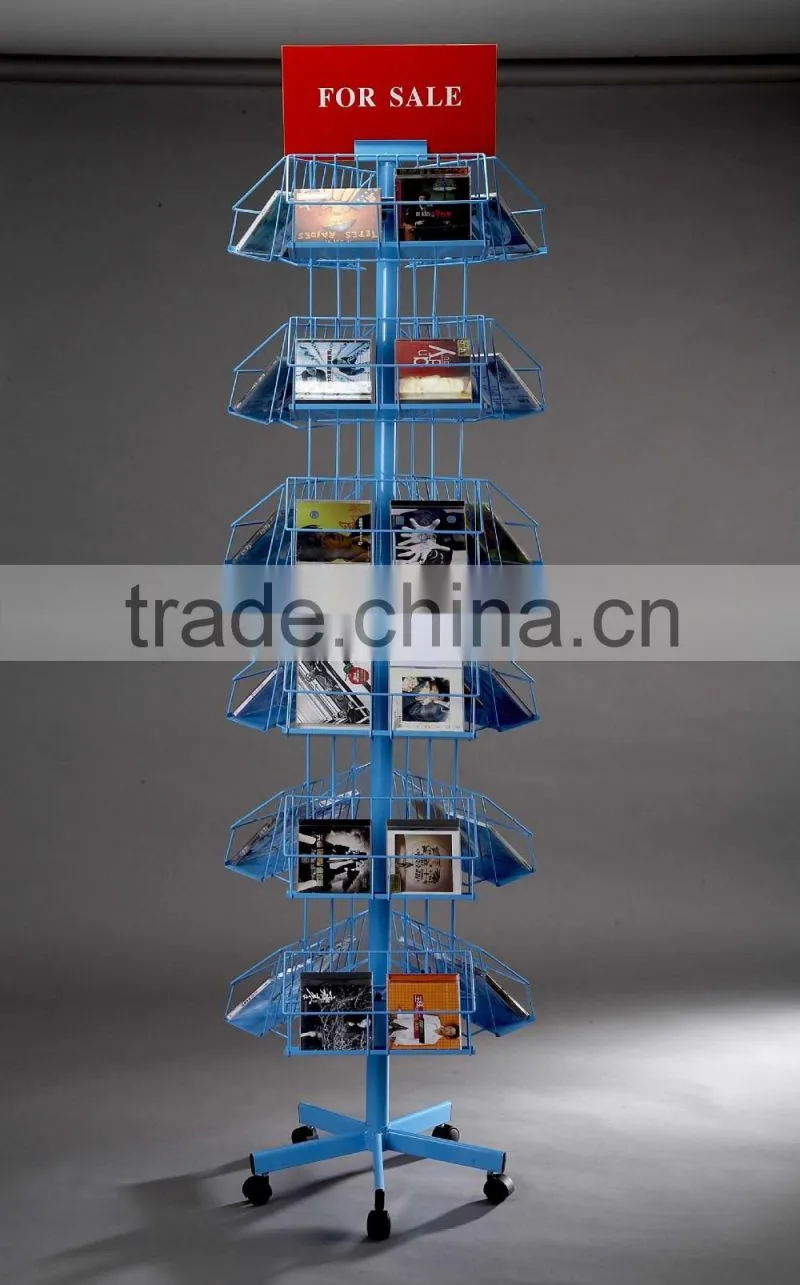 wire cd display rack for shop selling