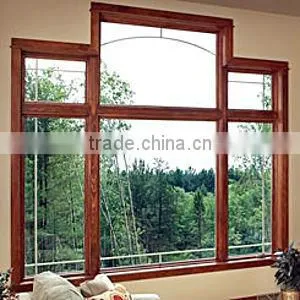 vinyl fixed glass window in Guangzhou factory