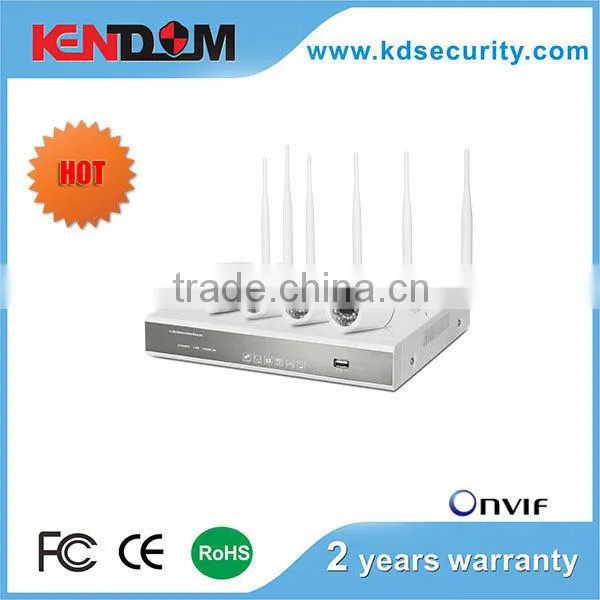 NVR wifi camera system cmos sensor wireless ip camera 4ch 720P/960P realtime recording wifi ip camera with nvr kit