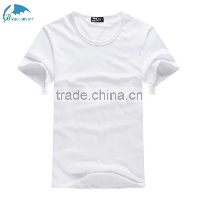 White cotton round collar advertise polo custom t-shirts concert T-shirt group wholesale