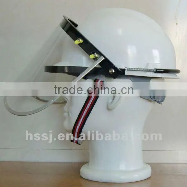 2016 CE standard wire mesh helmet safety full face shield visor,plastic face shield CE face shield visor for helmet
