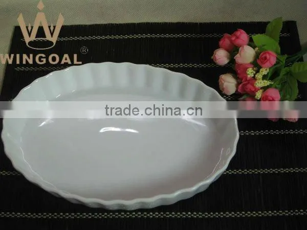 ceramic oval shape fruit plate