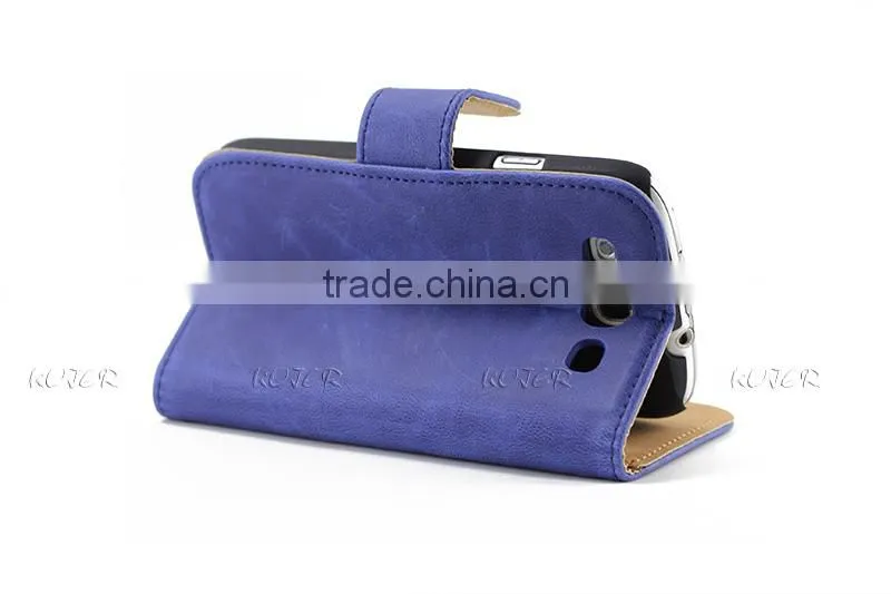 Hot Selling Wallet leather case for Samsung Galaxy S3 With Stand