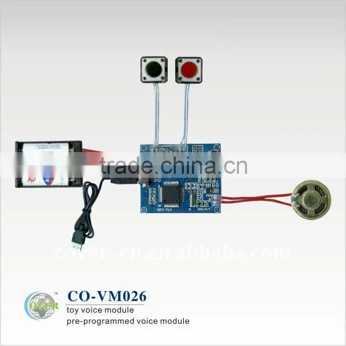 Recording Greeting Card Sound Module/Voice Chip with push button