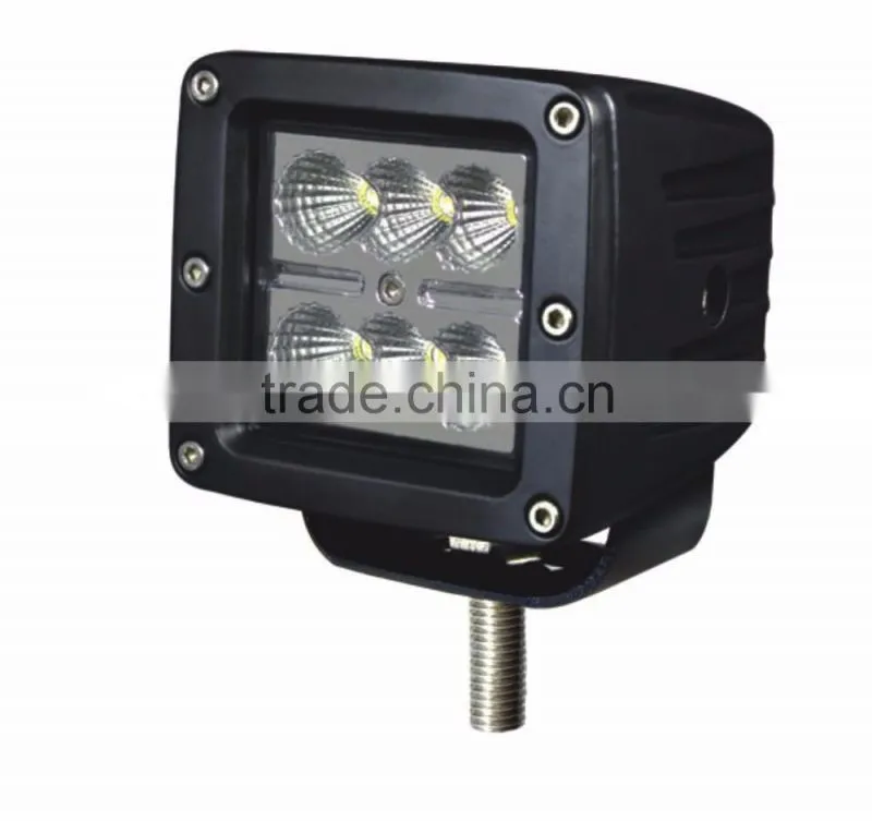 Off road Headlight 18w LED work light headlight Lamp SUV Spot Driving Fog Light for Boat off rod cars