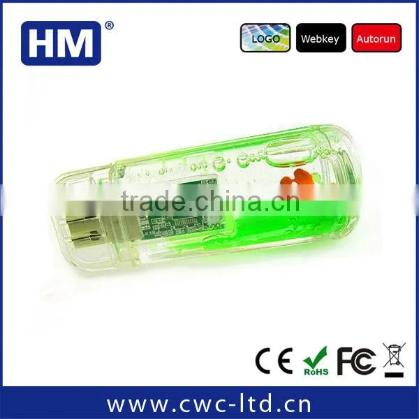 wholesale usb flash drives for promotional plastic case usb flash drive with liquid