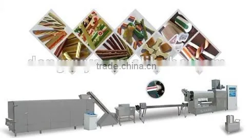 Large-scale production line of wet dog food delicious