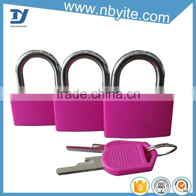 Colorful ABS plastic covered stainless steel padlock manufacturer in China Alibaba hotsale